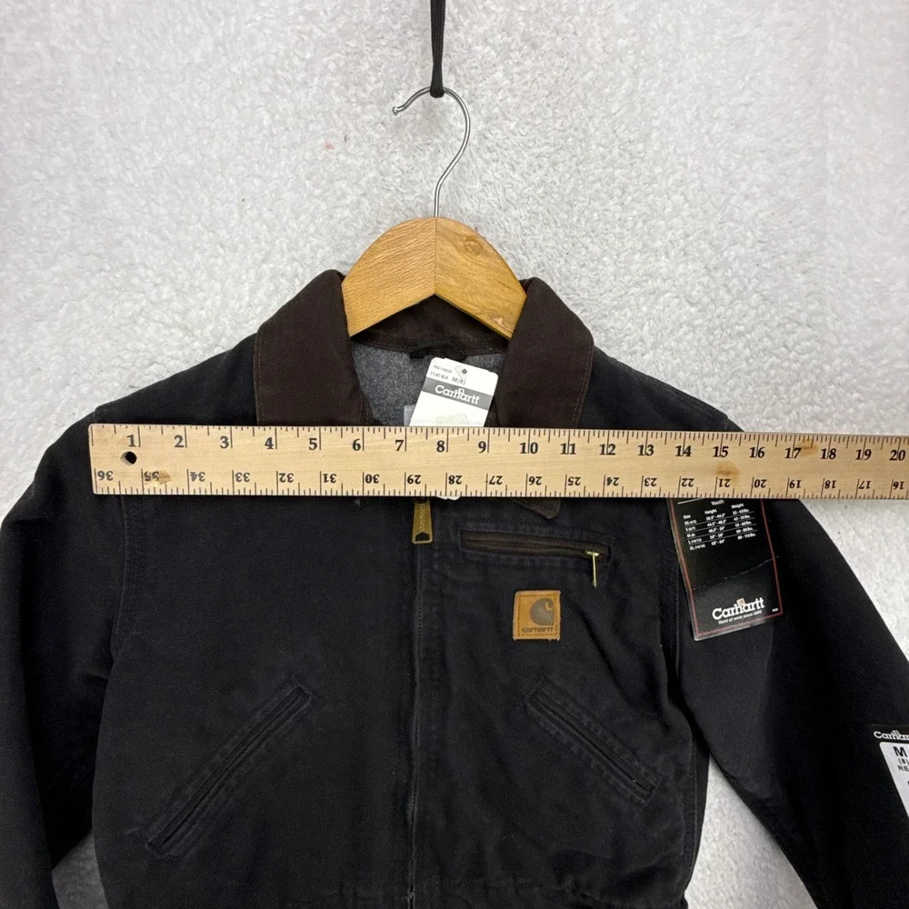 Carhartt‎ Detroit Jacket Fleece Lined Youth Medium (8) YYJ97 BLK Black NWT NOS